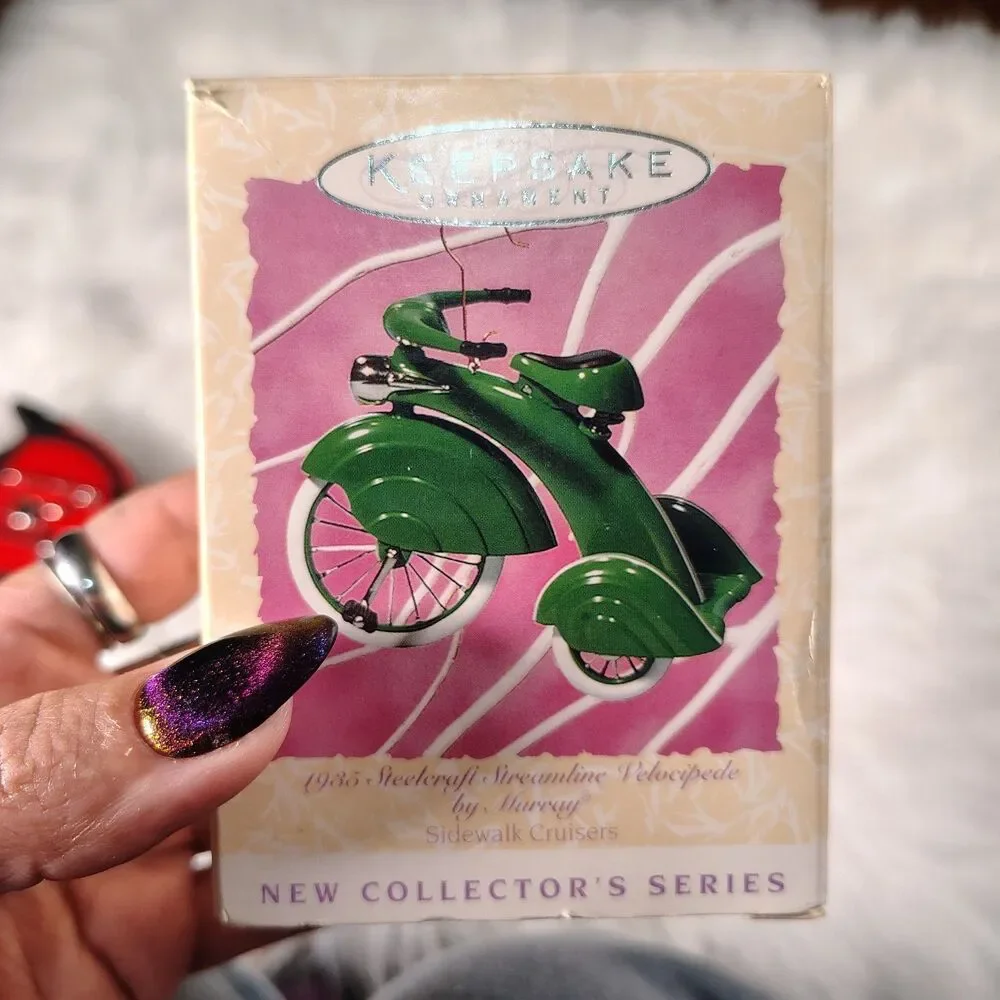 VTG 1997 Hallmark 1935 Steelcraft Velocipede Sidewalk Cruisers Ornament